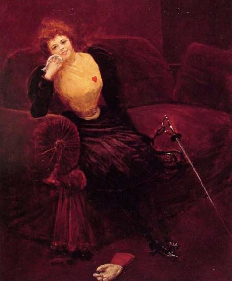 Jean Beraud A Swordswoman oil painting image